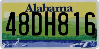AL license plate 48DH816