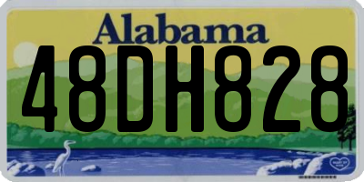 AL license plate 48DH828