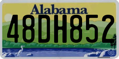 AL license plate 48DH852