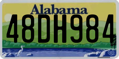 AL license plate 48DH984