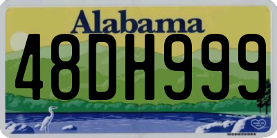AL license plate 48DH999