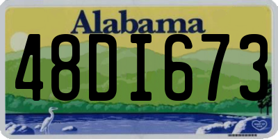 AL license plate 48DI673
