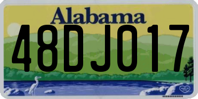 AL license plate 48DJ017