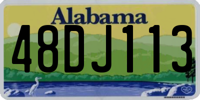 AL license plate 48DJ113