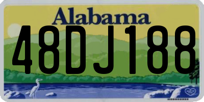 AL license plate 48DJ188