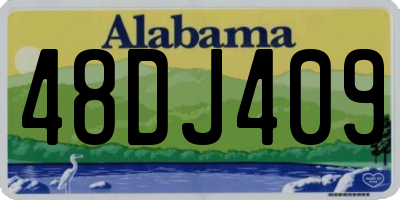 AL license plate 48DJ409