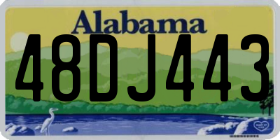 AL license plate 48DJ443