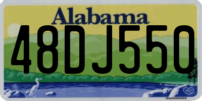 AL license plate 48DJ550