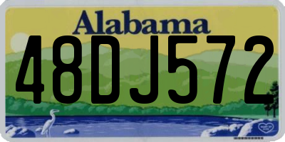 AL license plate 48DJ572