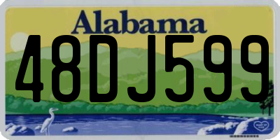 AL license plate 48DJ599