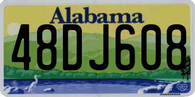 AL license plate 48DJ608