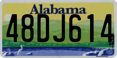 AL license plate 48DJ614