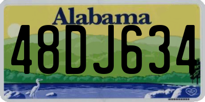 AL license plate 48DJ634