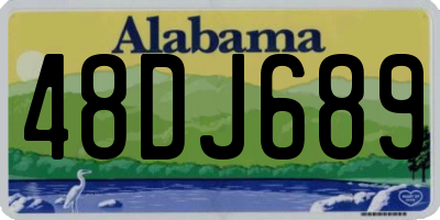 AL license plate 48DJ689
