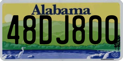 AL license plate 48DJ800
