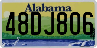 AL license plate 48DJ806
