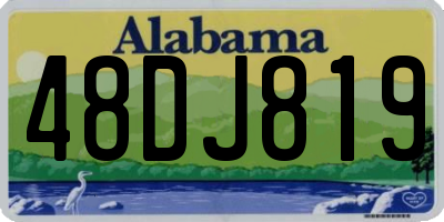 AL license plate 48DJ819