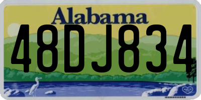 AL license plate 48DJ834