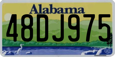 AL license plate 48DJ975