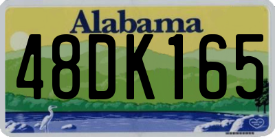 AL license plate 48DK165
