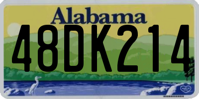 AL license plate 48DK214