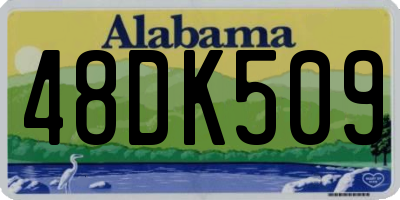 AL license plate 48DK509