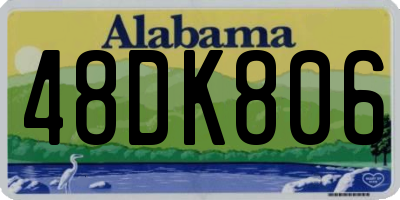 AL license plate 48DK806