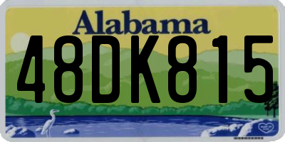 AL license plate 48DK815