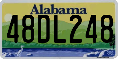AL license plate 48DL248