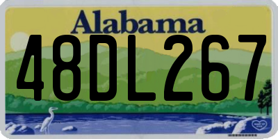 AL license plate 48DL267