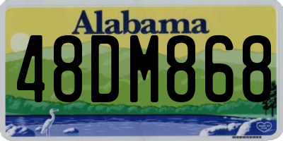 AL license plate 48DM868