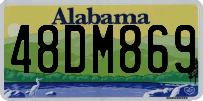 AL license plate 48DM869