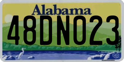 AL license plate 48DN023