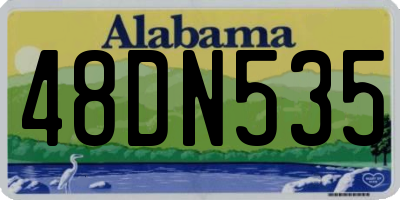 AL license plate 48DN535