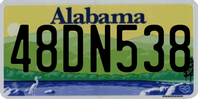 AL license plate 48DN538