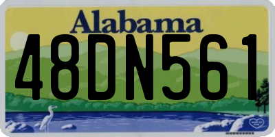 AL license plate 48DN561