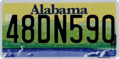 AL license plate 48DN590