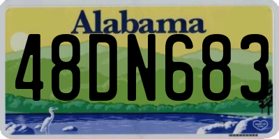 AL license plate 48DN683