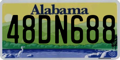 AL license plate 48DN688