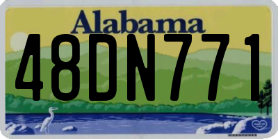 AL license plate 48DN771