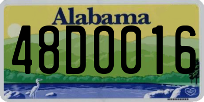 AL license plate 48DO016