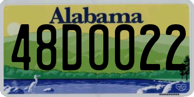 AL license plate 48DO022