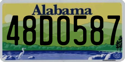 AL license plate 48DO587
