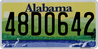 AL license plate 48DO642