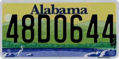 AL license plate 48DO644