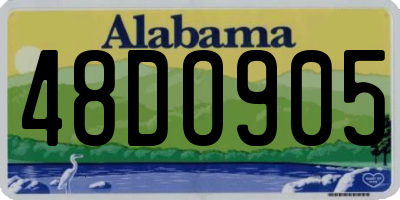 AL license plate 48DO905