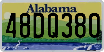 AL license plate 48DQ380
