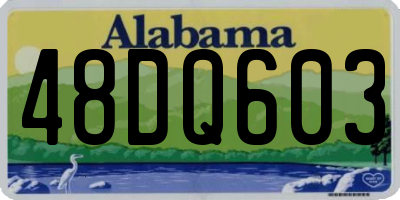 AL license plate 48DQ603
