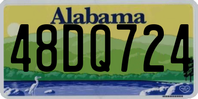 AL license plate 48DQ724