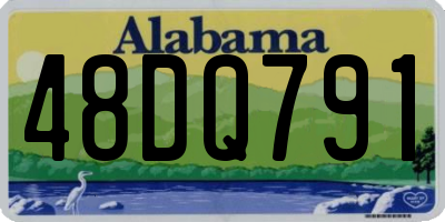 AL license plate 48DQ791